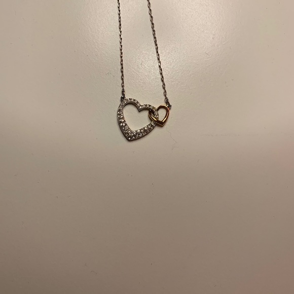 Swarovski double heart necklace - Picture 2 of 3